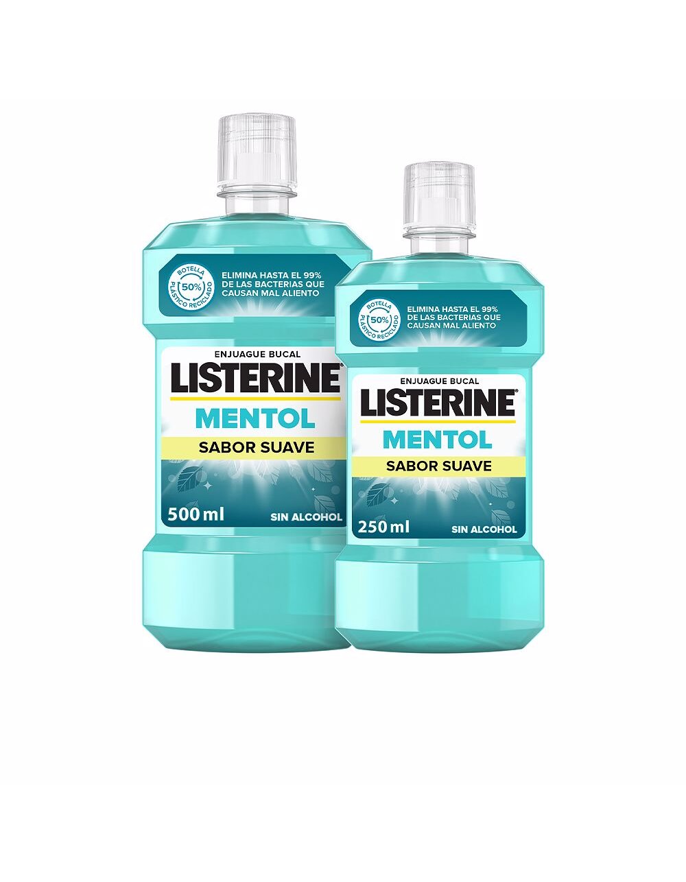 Listerine mentol suave enjuague bucal set +