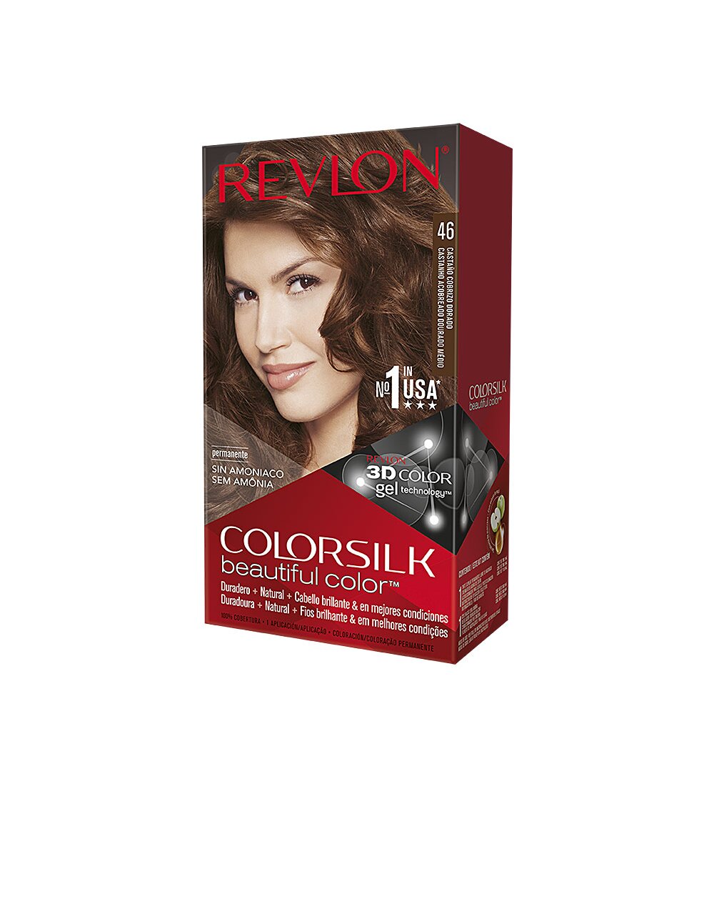 Revlon Mass Market colorsilk tinte #46-Castano cobrizo dorado