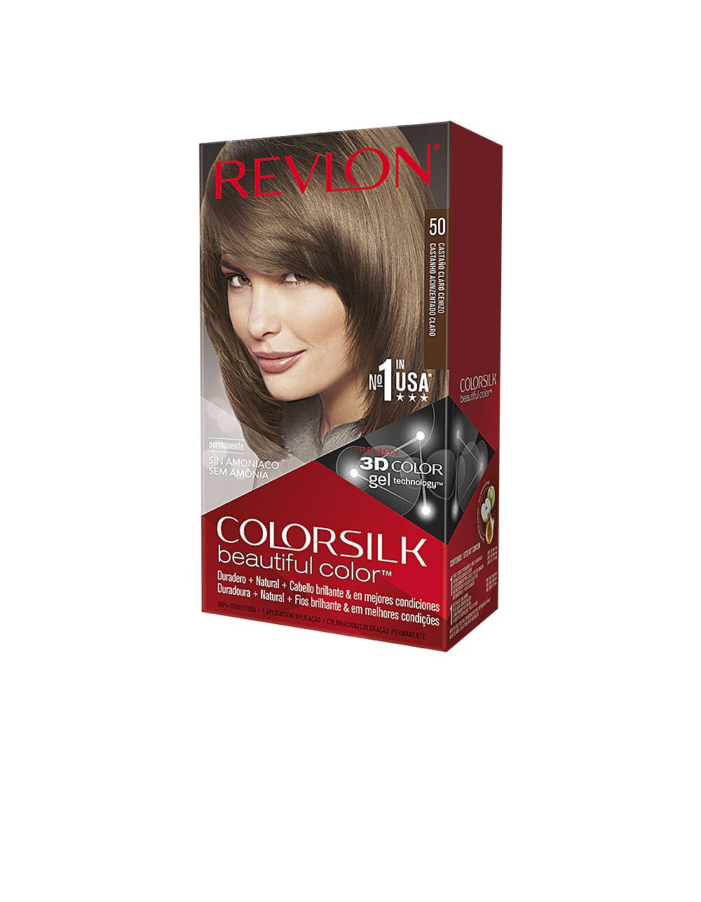 Revlon Mass Market colorsilk tinte #50-Castano claro cenizo