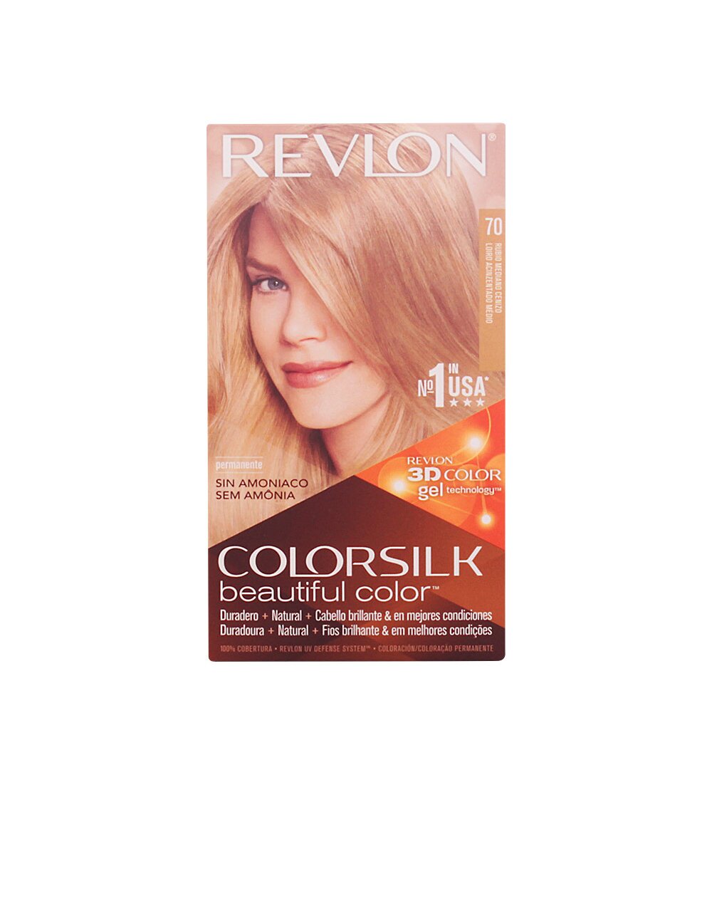Revlon Mass Market colorsilk tinte #70-Rubio medio ceniza