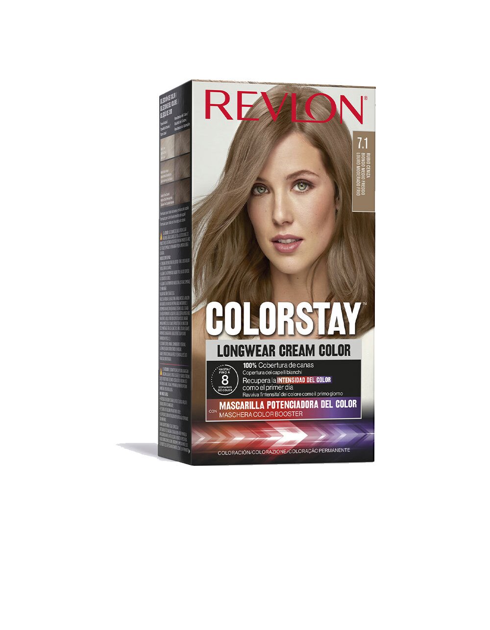 Revlon Mass Market colorstay longwear cream color #7,1-rubio ceniza 4 u