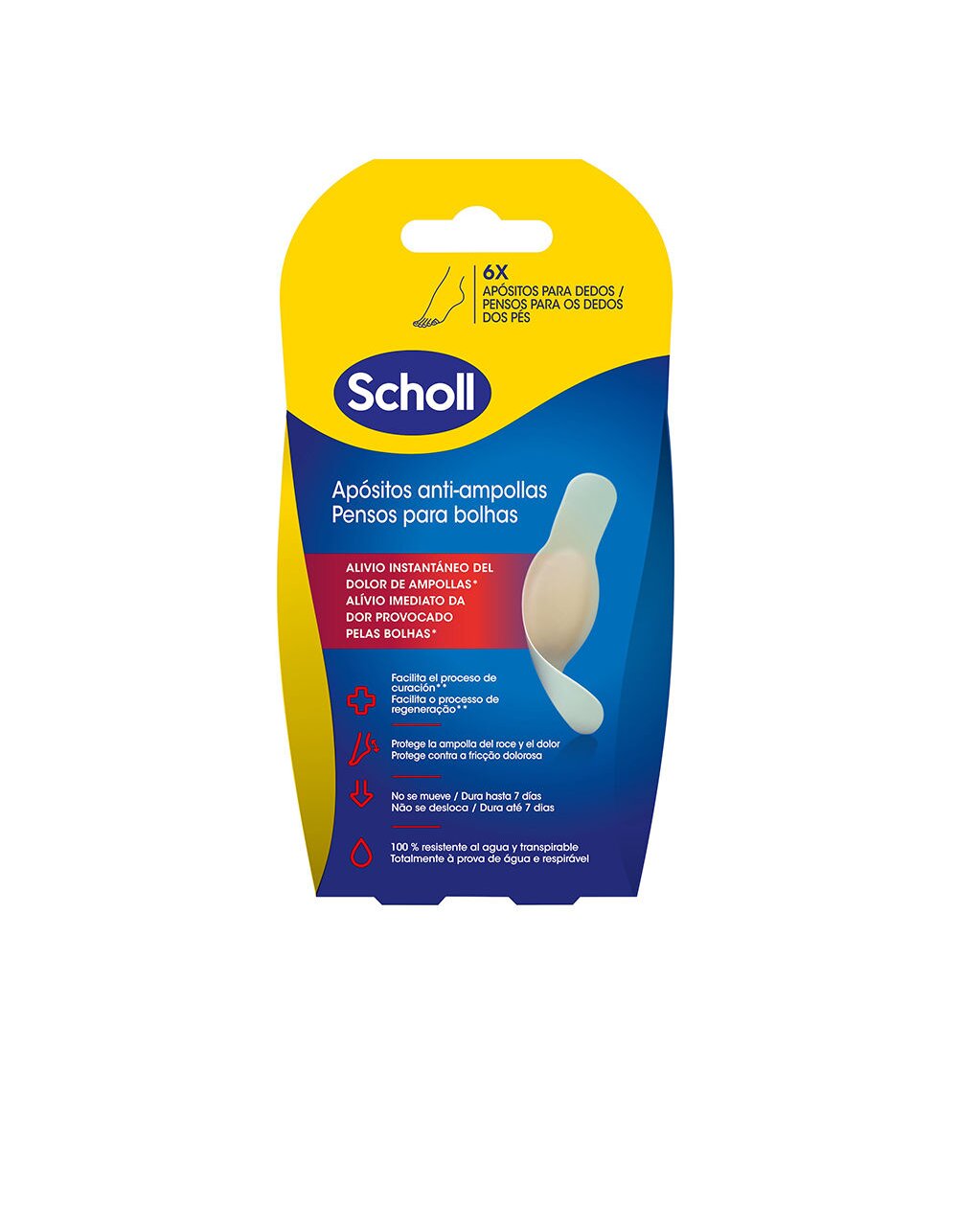 Scholl anti-blister dressings for fingers 6 units