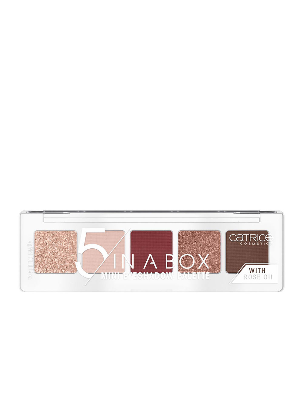 Catrice 5 in A box mini eyeshadow palette #060-vivid burgundy look