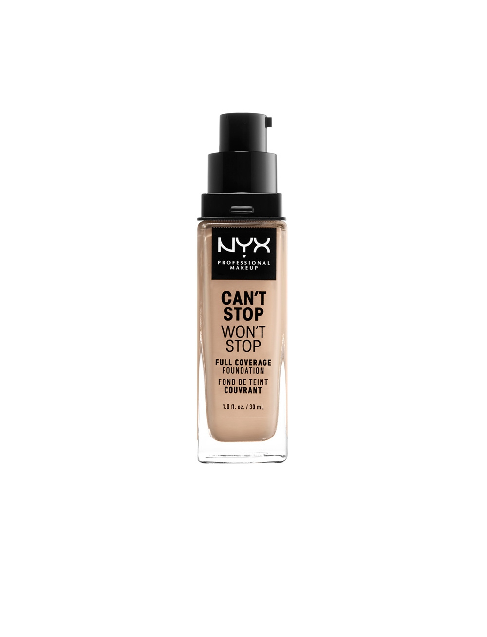 NYX professional make-up can't stop won't stop full coverage foundation #light ivory