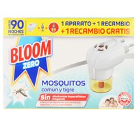 Bloom bloom zero mosquitos aparato electrico + 2 recambios