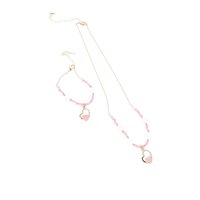 Inca collar y pulsera corazones set