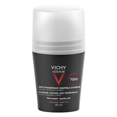 Vichy homme deodorant antiperspirant roll-on impotriva transpiratiei excesive