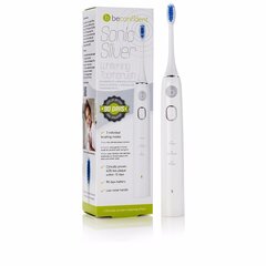 Beconfident sonic silver electric whitening toothbrush #white/silver
