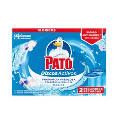 Pato pato wc discos activos x 2 recambios #frescor marino 2 u
