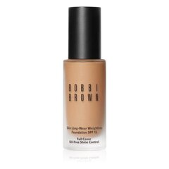 Bobbi Brown skin long-wear weightless foundation machiaj persistent SPF 15 #warm sand