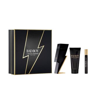 Carolina Herrera bad boy set cadou pentru barbati eau de toilette spray 100 ml + all wash 100 ml + eau de toilette spray
