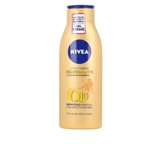 Nivea Q10+ reafirmante y autobronceadora body milk