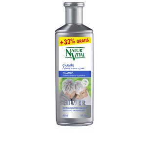 Natur Vital champo silver cabello blanco y gris 400 ml