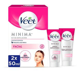Veet facial hair removal cream 2 steps