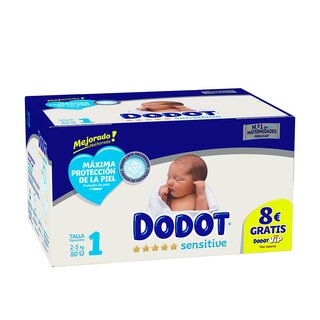 Dodot Dodot sensitive rn T1 scutece 2-5 kg 80 u