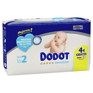 Dodot Dodot sensitive T2 scutece 4-8 kg 39 u