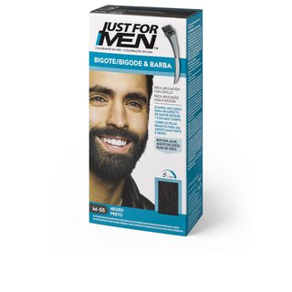 Just for men colorante en gel bigote barba y patillas #negro