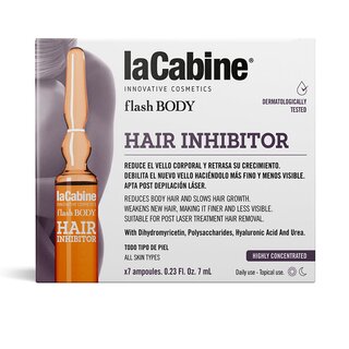 La Cabine fiole corporales inhibidoras de vello