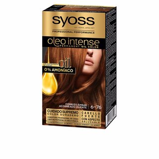 Syoss olio intense tinte sin amoniaco #6.76-Cobrizo ambar