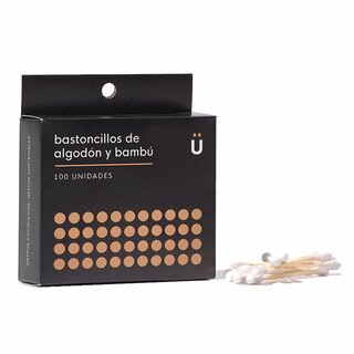 Naturbrush bastoncillos de algoden organico 100 buc