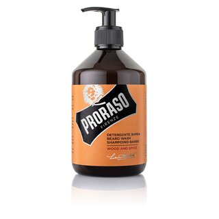 Proraso wood and spice beard shampoo