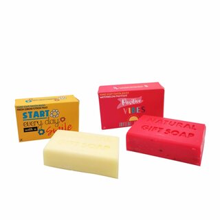 Take Care good vibes pastilla de jabon manos