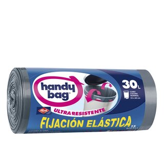 Albal handy bag elastic fixing garbage bag 30 liters 15 u