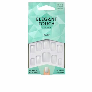 Elegant Touch totally bare nails with glue #Square-001 48 u