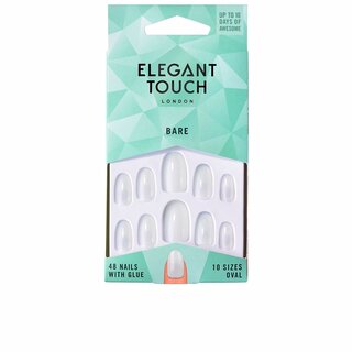 Elegant Touch totally bare nails with glue #oval 48 u