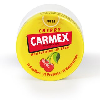 Carmex balsam labial SPF 15 sabor cereza tarro