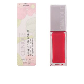 Clinique pop lacquer lip colour + primer #02-lava pop