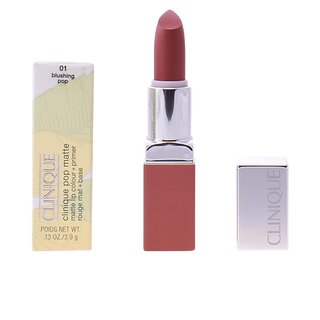 Clinique pop matte lip color + primer #01-blushing pop