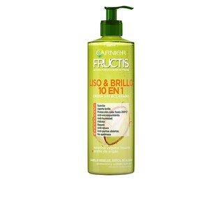 Garnier fructis liso & brillo 10 en 1 crema sin aclarado