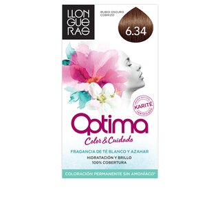 Llongueras optima hair colour #6.34-Golden deep blond