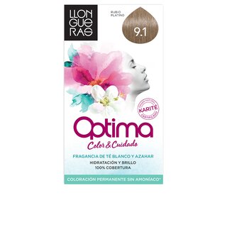 Llongueras optima hair colour #9.1-Very light blond cendre