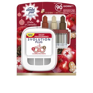 Ambi Pur 3volution appliance air freshener + refill #apple cinnamon 20 ml