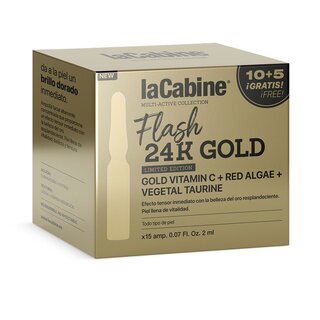 La Cabine flash 24 K gold ampoules 15 x 2 ml