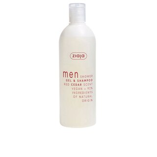 Ziaja men shower gel and red cedar shampoo 400 ml