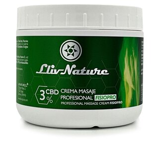 Llivnature 3% cbd professional massage cream fisiopro 500 ml