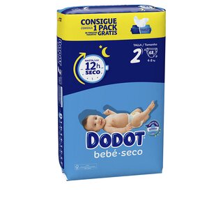 Dodot Dodot stages t2 nappies 4-8 kg 68 u