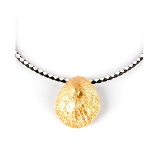 Shabama calobra luxe black &amp; white necklace #shiny gold 1 u
