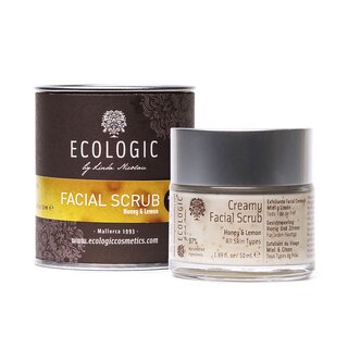 Ecologic Cosmetics facial scrub creamy honey &amp; lemon 50 ml