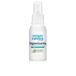 Higienizante manos limpiador alcohol 70o spray 80 ml