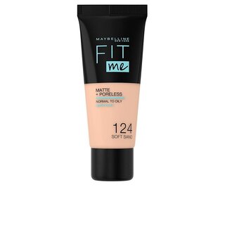Fit me mat&poreless foundation #124-Soft sand