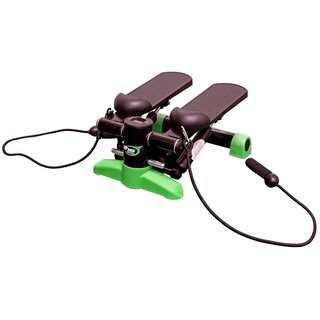 Ministepper cu corzi AIX culoare black/verde,ideal toti utilizatorii